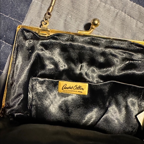 Vintage Andre Cellini Beaded Black Evening Bag - Picture 3 of 12